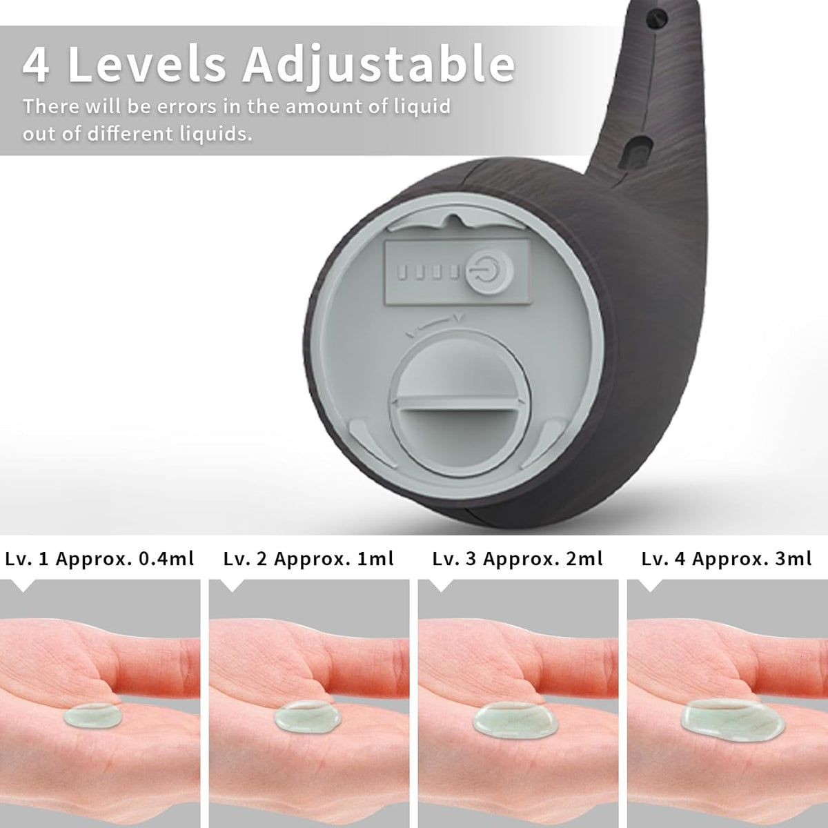 Automatic Soap Dispenser Touchless,400ML Hand & Dish Countertop Electric Liquid Dispenser with