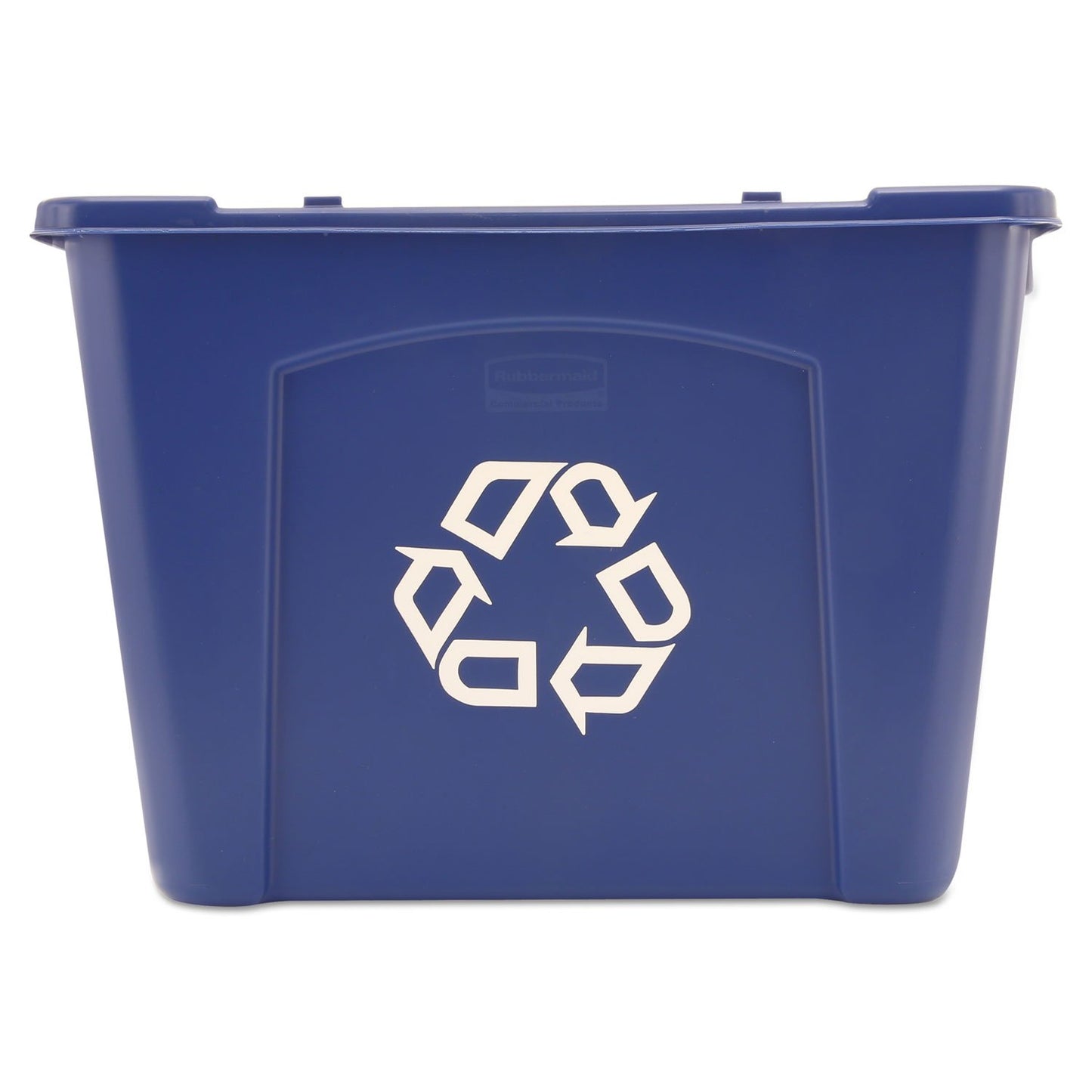 Rubbermaid Commercial Products, Recycling Bin/Box, Stackable, 14 GAL, Blue, for