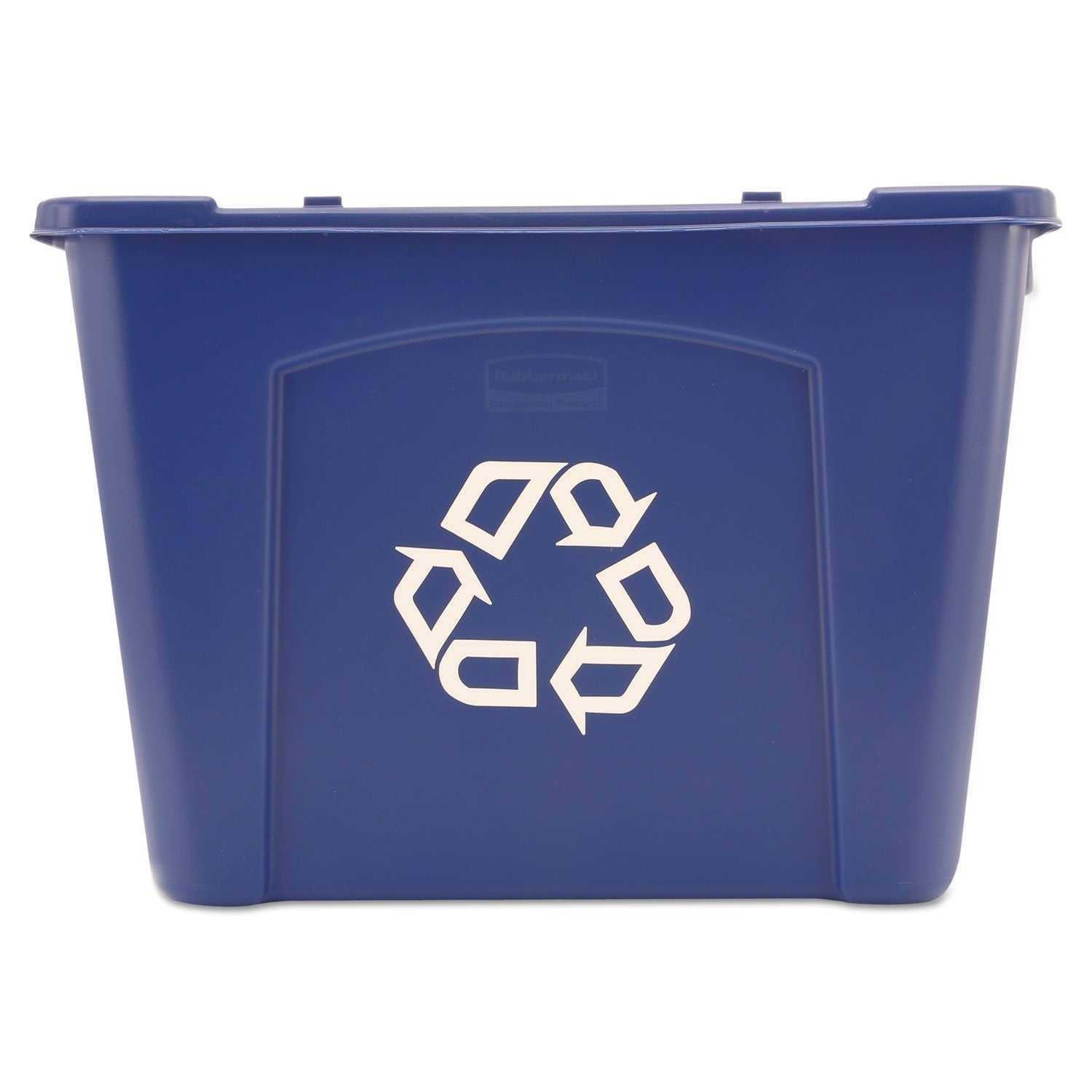 Rubbermaid Commercial Products, Recycling Bin/Box, Stackable, 14 GAL, Blue, for