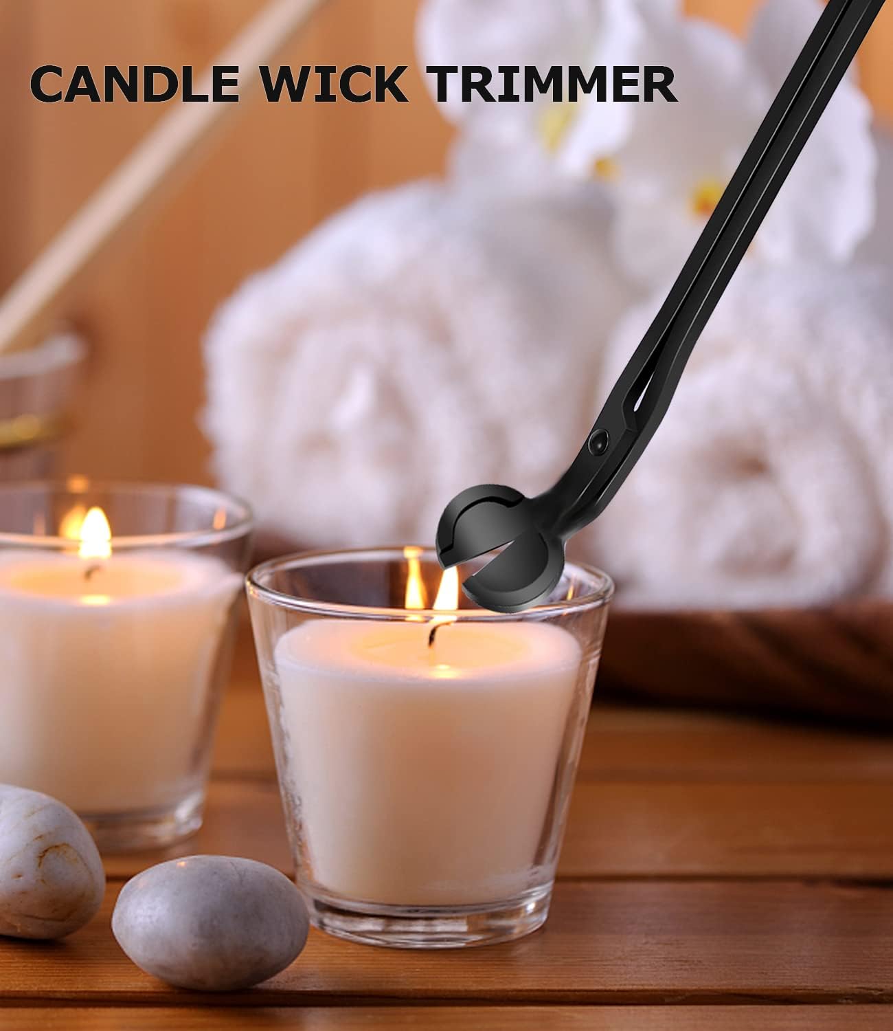 4 IN 1 Candle Wick Trimmer, Electric Candle Lighter Rechargeable, Candle Snuffer, Candle Wick