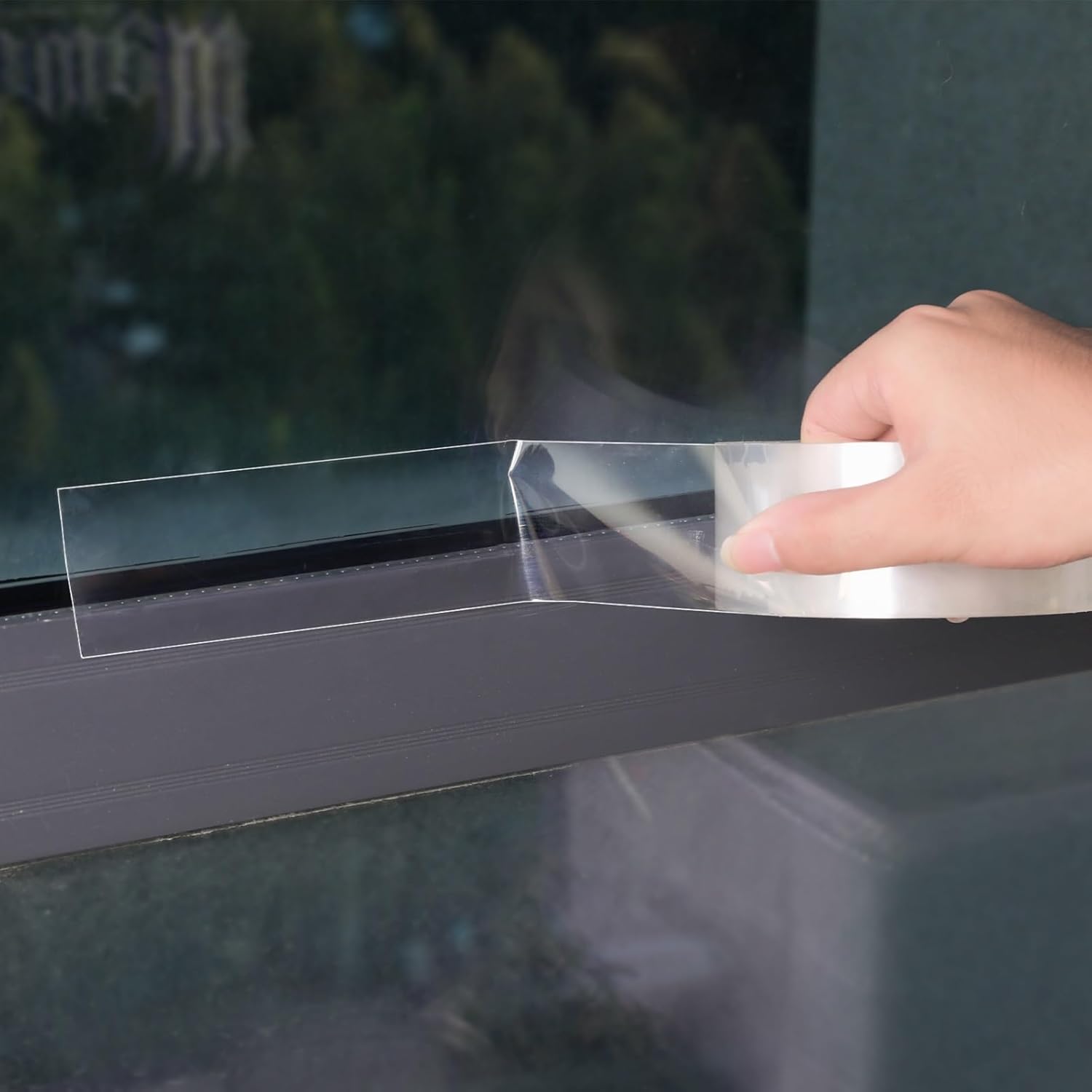 Transparent Window Weather Sealing Tape 2inch*33ft Weather Stripping Residue-Free Clear Window