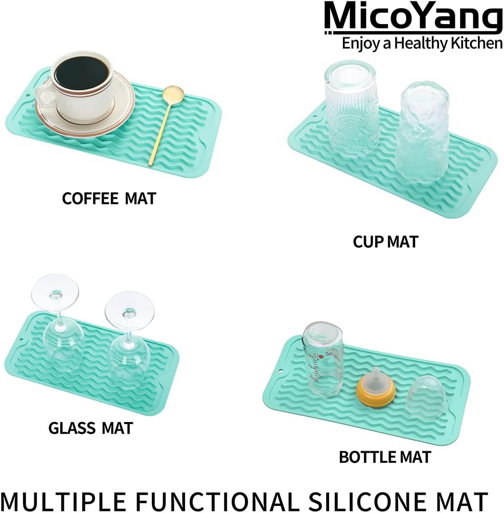 Silicone Dish Drying Mat for Multiple Usage,Easy clean,Eco-friendly,Heat-resistant Silicone Mat for