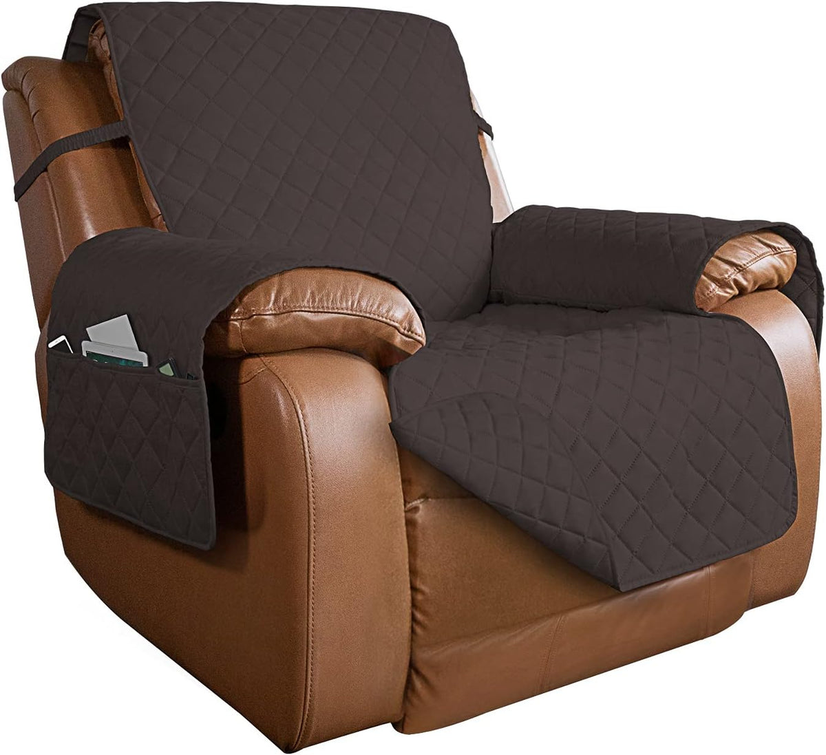 PureFit Reversible Quilted Sofa Cover, Water Resistant Slipcover Furniture Protector, Washable