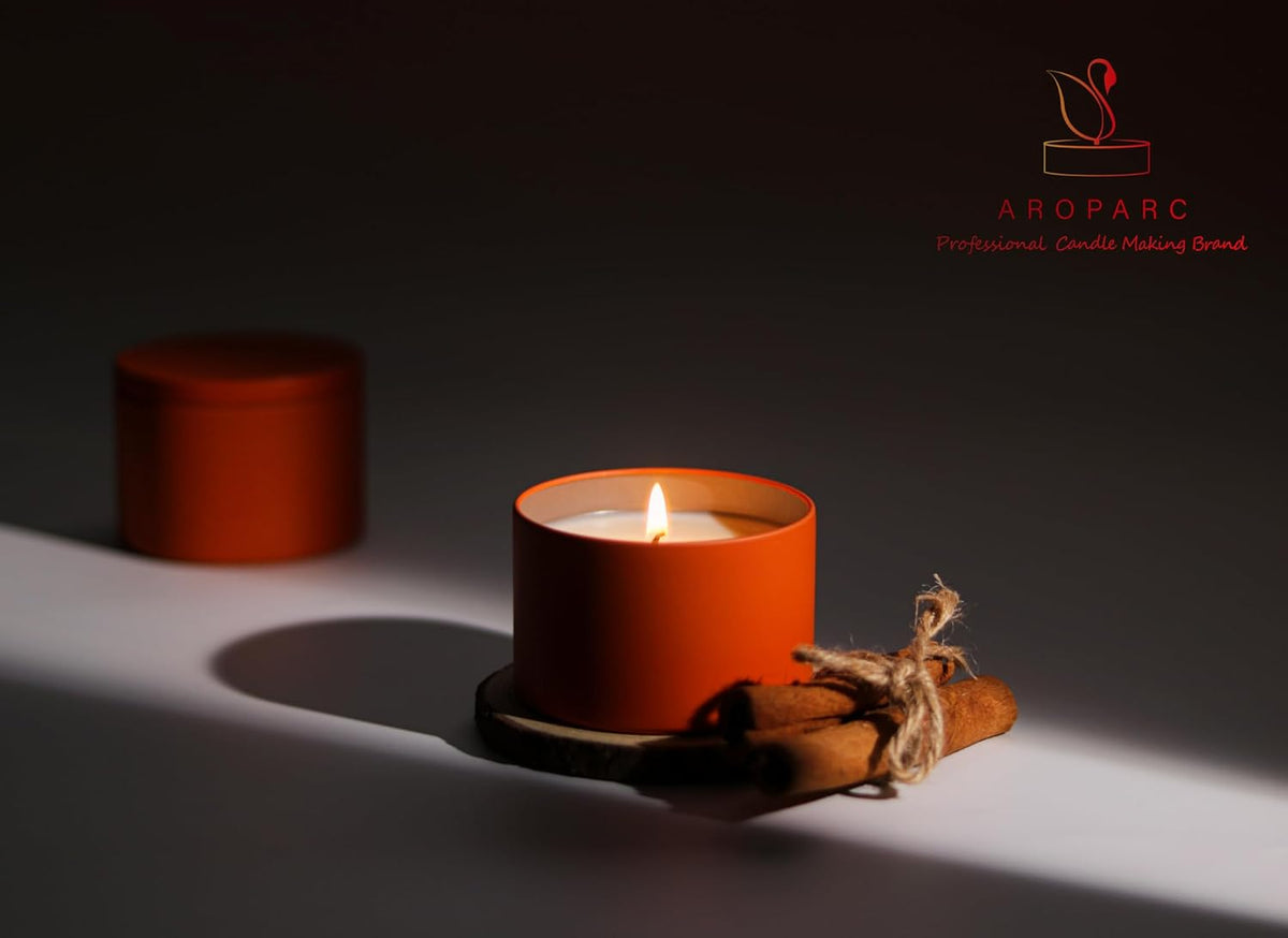 Aroparc Candle Tins 8oz with Lids, 24 Pack Seamless Candle Containers for Candle Making Supplies