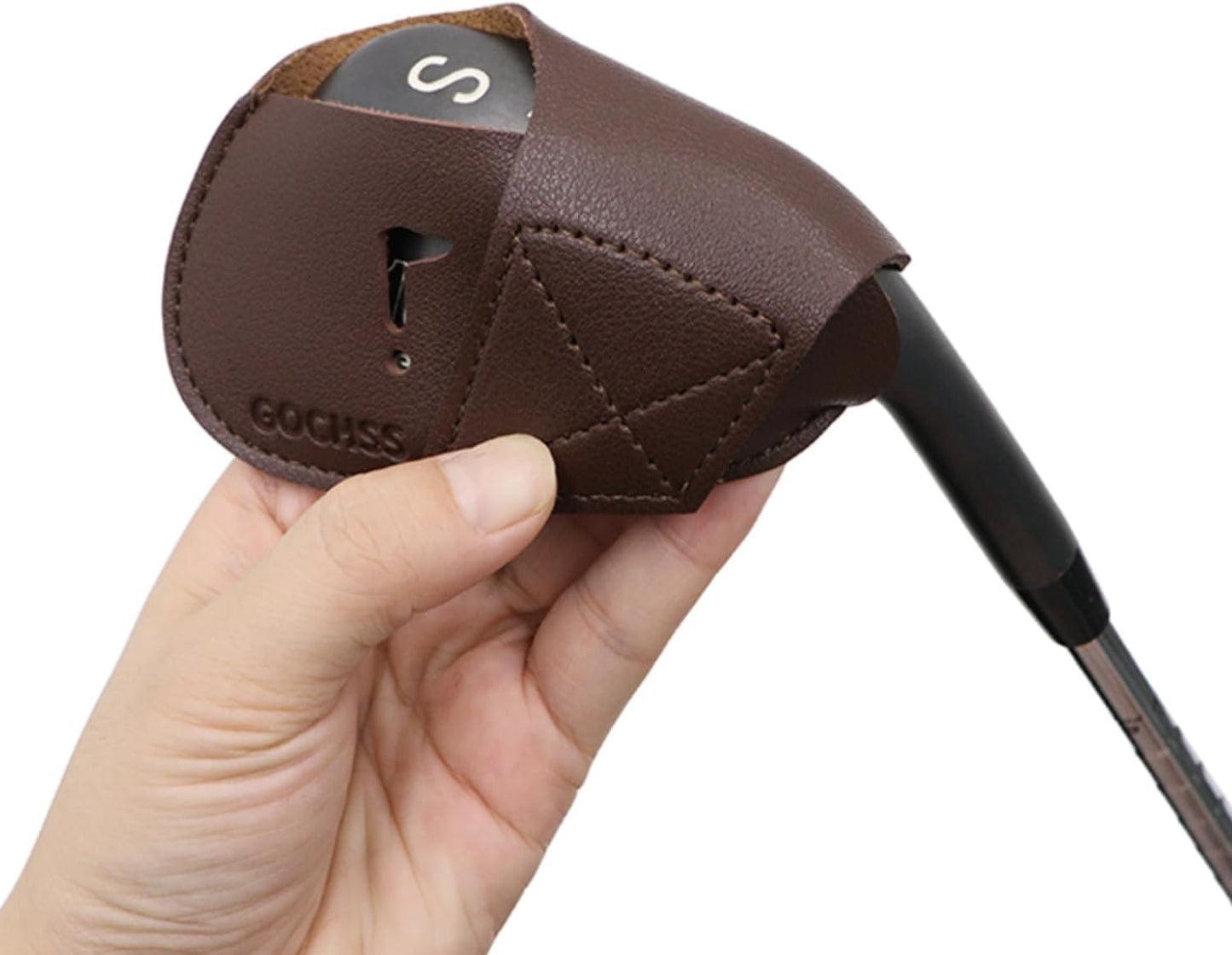 I Golf Iron Headcovers 10pcs PU Fit Both Right-Handed Clubs Golf Club Protector for Titleist