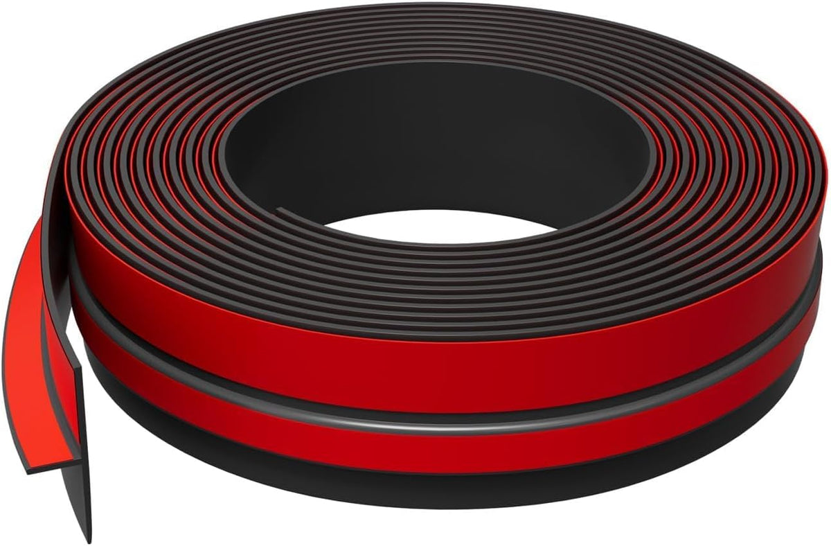 T-Shaped Door Draft Stopper, 1.97 in x 40 Ft Silicone Seal Strip for Windows Gaps, Weather