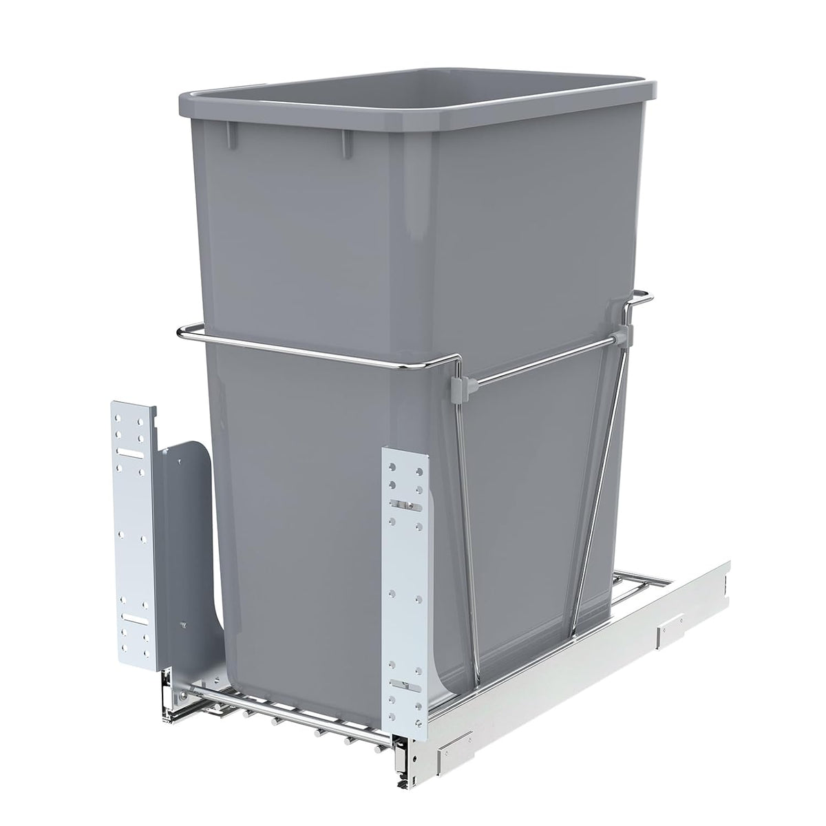 Single Pullout Trash Can for Under Kitchen Cabinets Include Single 35QT Trash Bin Doesn't Include
