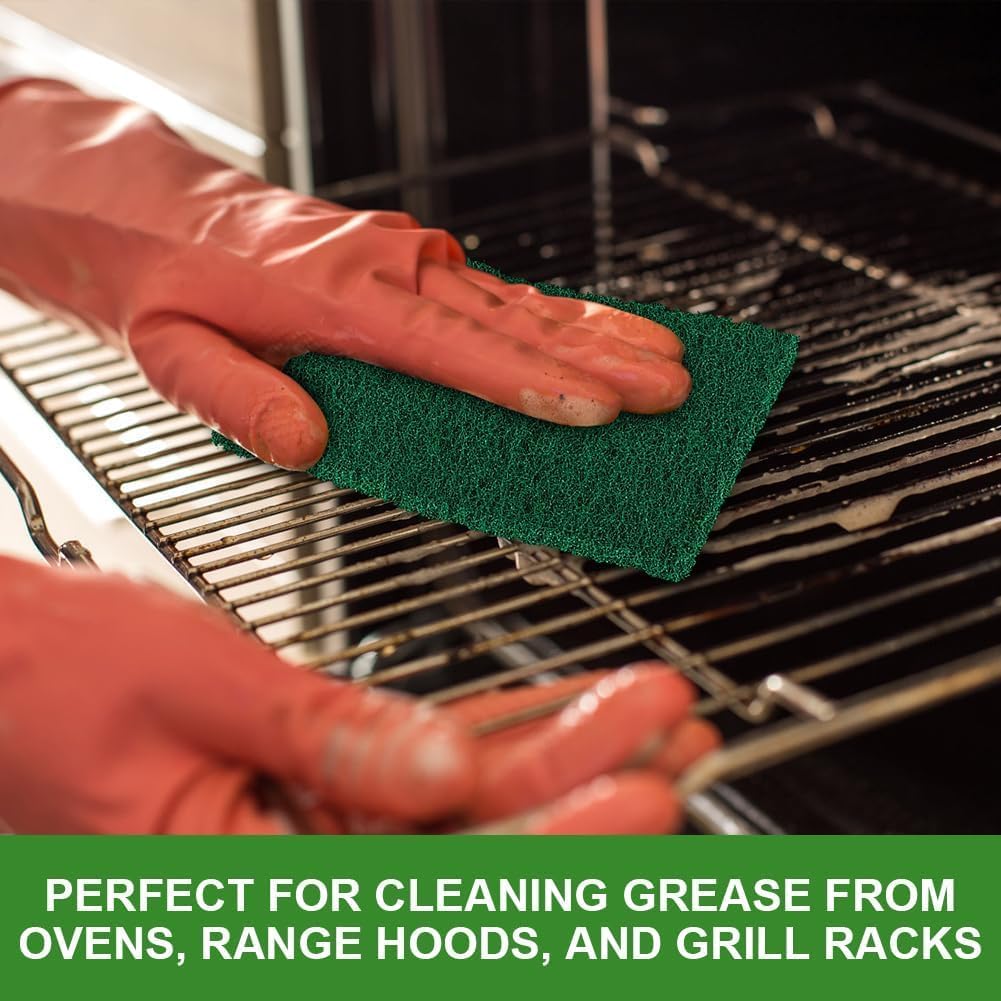 AIDEA Heavy Duty Scouring Pads, Dish Scrubber Pads for Household and Kitchen, Multipurpose Scour