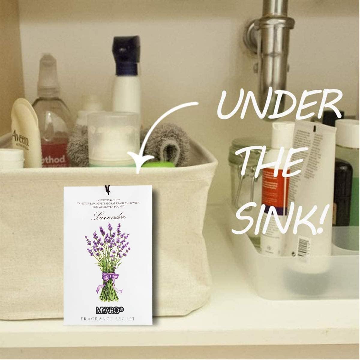 MYARO 12 Packs Scented Sachets for Drawer and Closet, Long-Lasting Potpourri Bags Closet Air