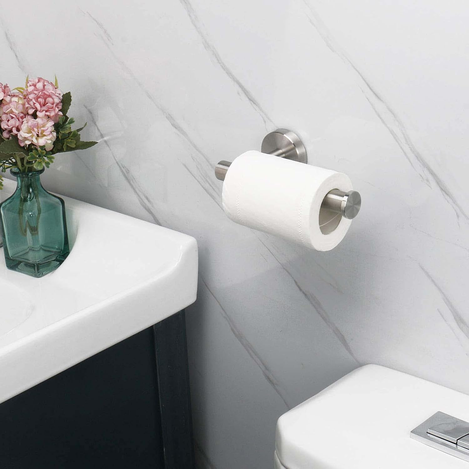 NearMoon Bathroom Toilet Paper Holder, Premium SUS304 Stainless Steel Rustproof Wall Mounted Toilet