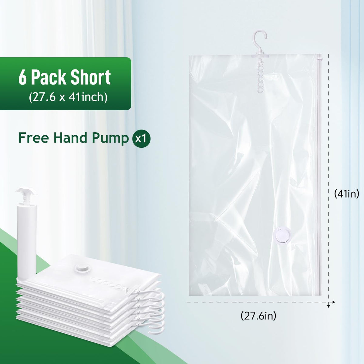 Hanging Vacuum Storage Bags For Clothes With Hand Pump,Coat Storage Bag Hanging,Vacuum Bags For