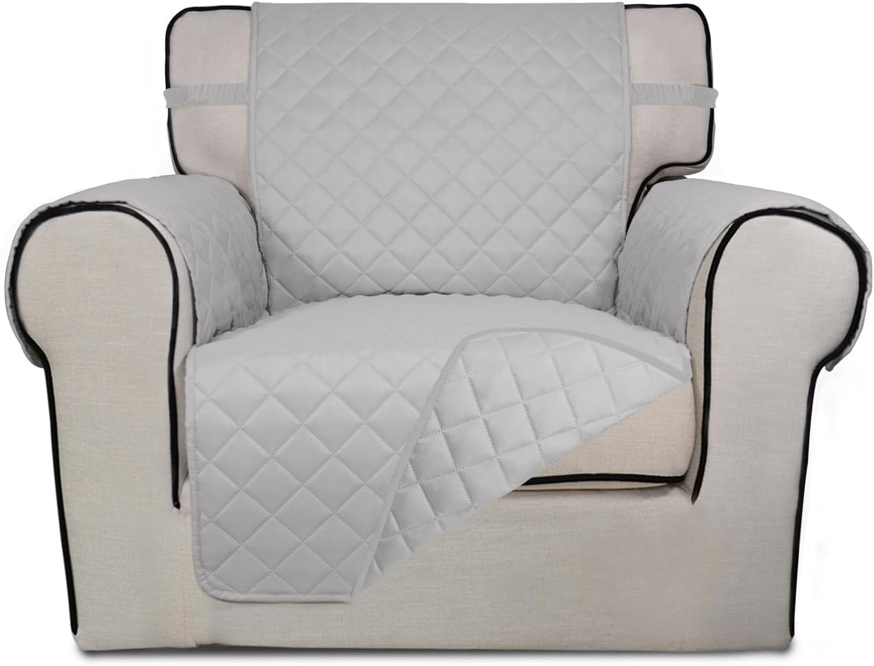 PureFit Reversible Quilted Sofa Cover, Water Resistant Slipcover Furniture Protector, Washable