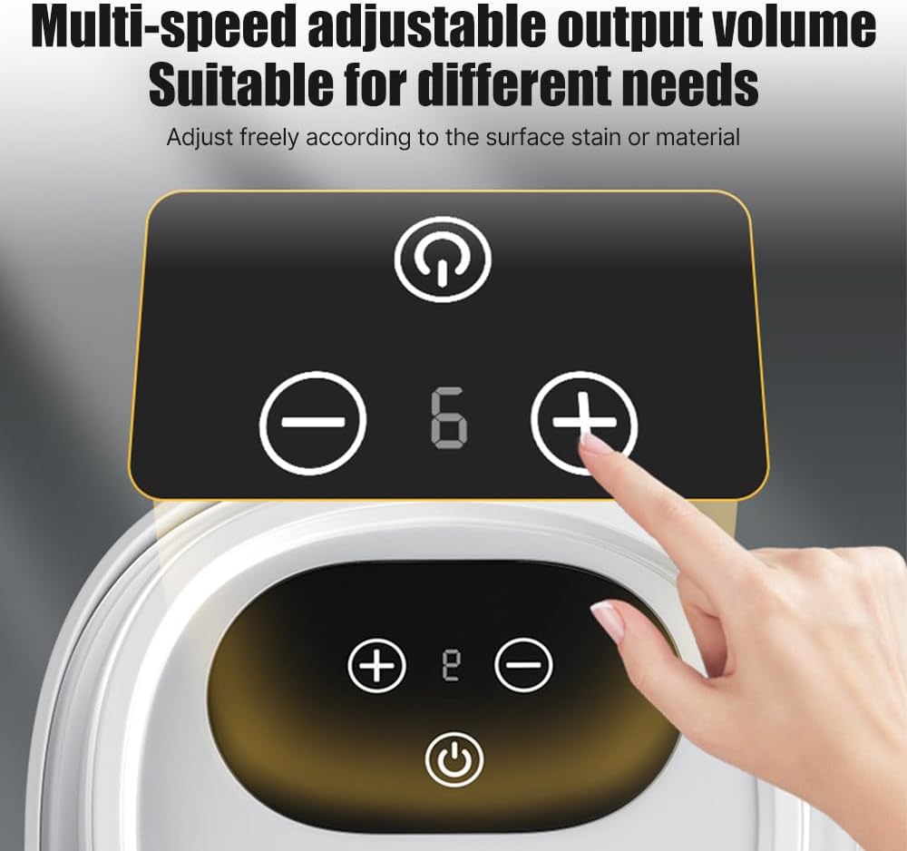 Irishom Pressurized Handheld Steam Cleaner with 3 Brushes and Extended Rod, Deep Cleaning Steamer