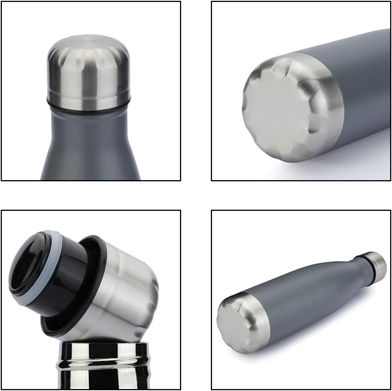 MEWAY 17oz Sport Water Bottle Vacuum Insulated Stainless Steel Leak-Proof Double Wall Cola Shape