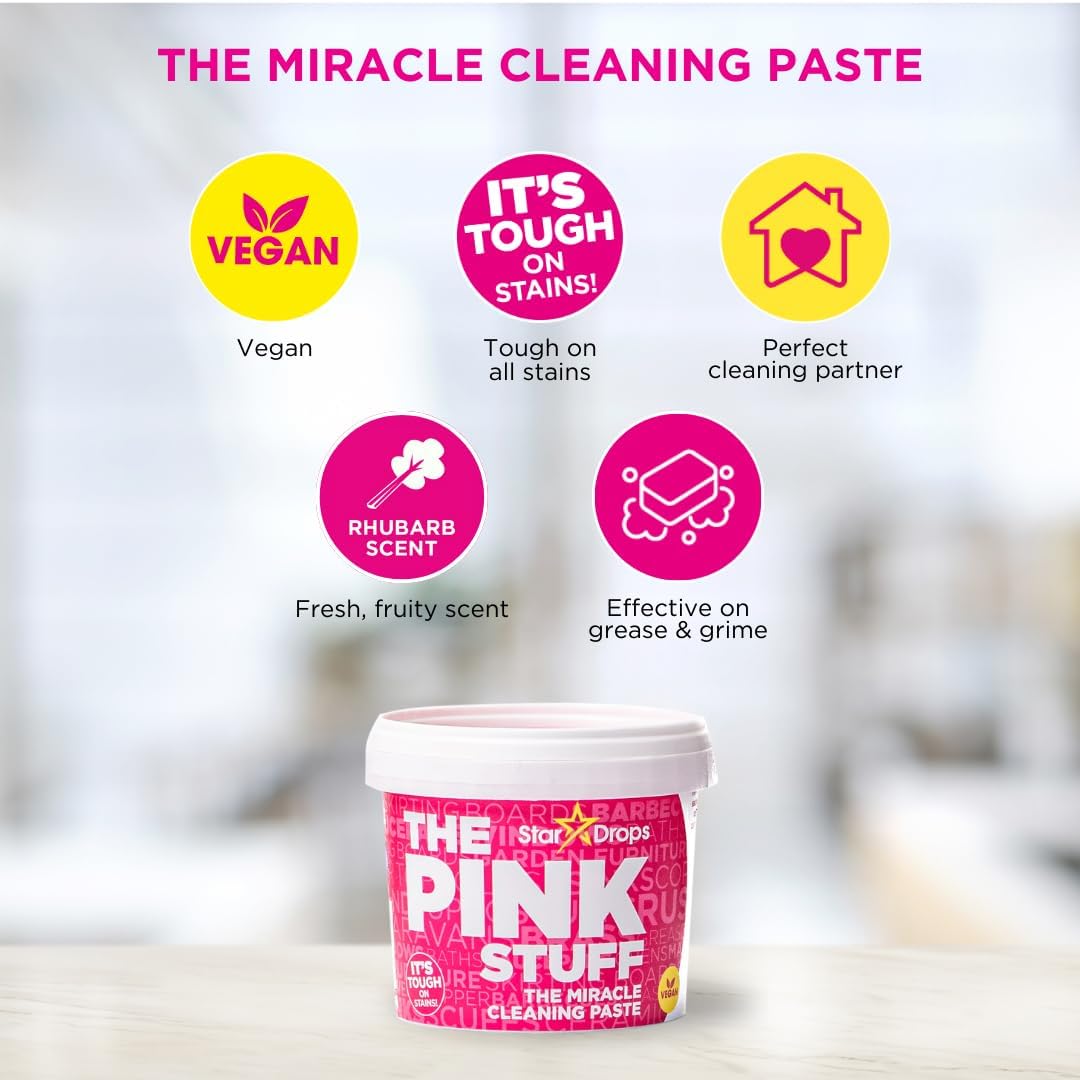 Stardrops - The Pink Stuff - The Miracle Cleaning Paste, Multi-Purpose Spray, Bathroom Foam Spray