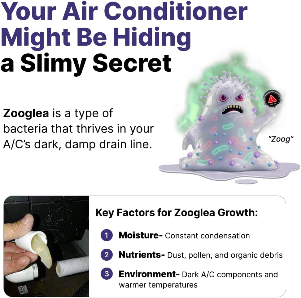 iFLO® Smart A/C Drain Line Cleaner and Drain Pan Cleaner Cartridge, Fast-Acting, Long-Lasting HVAC
