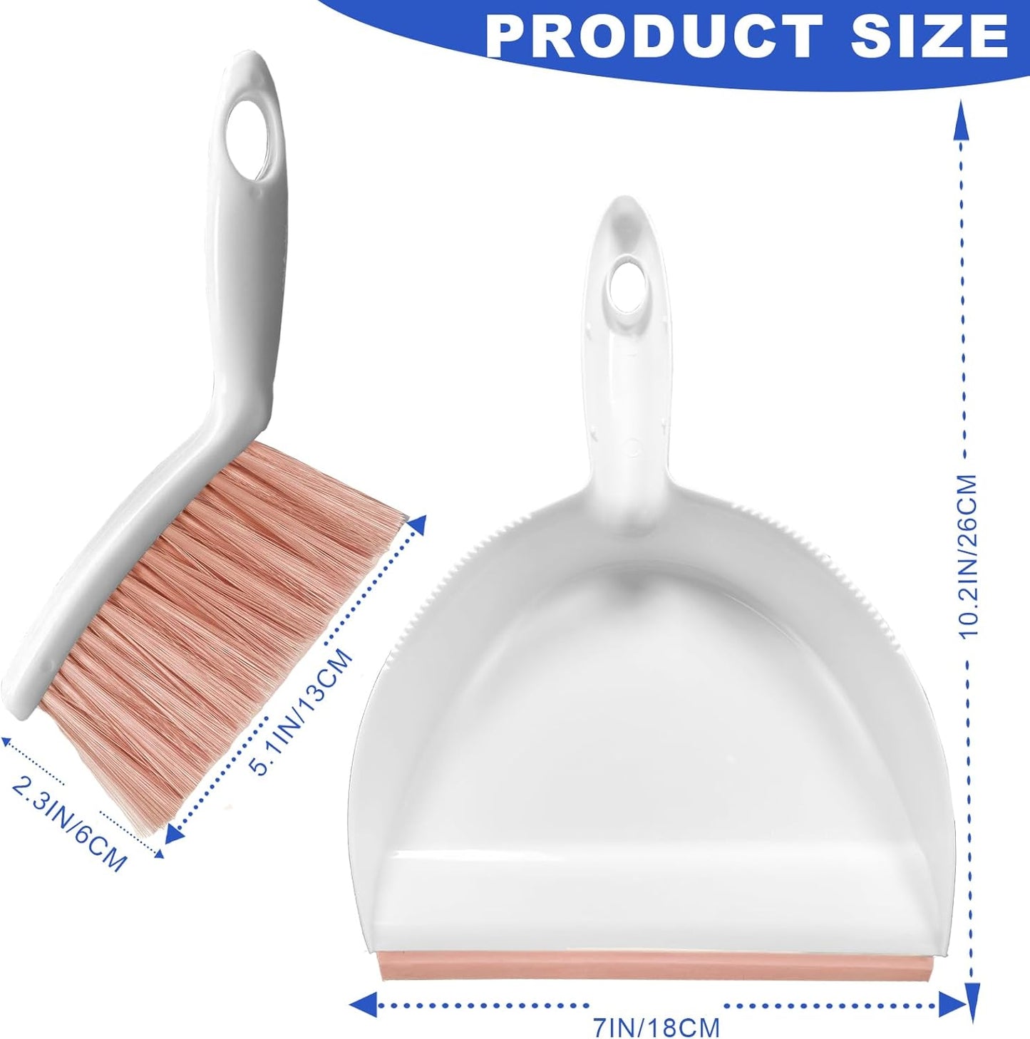 Mini Broom and Dustpan Set Small Dust pan & Brush Set Portable Cleaning Tools for Home Office RV
