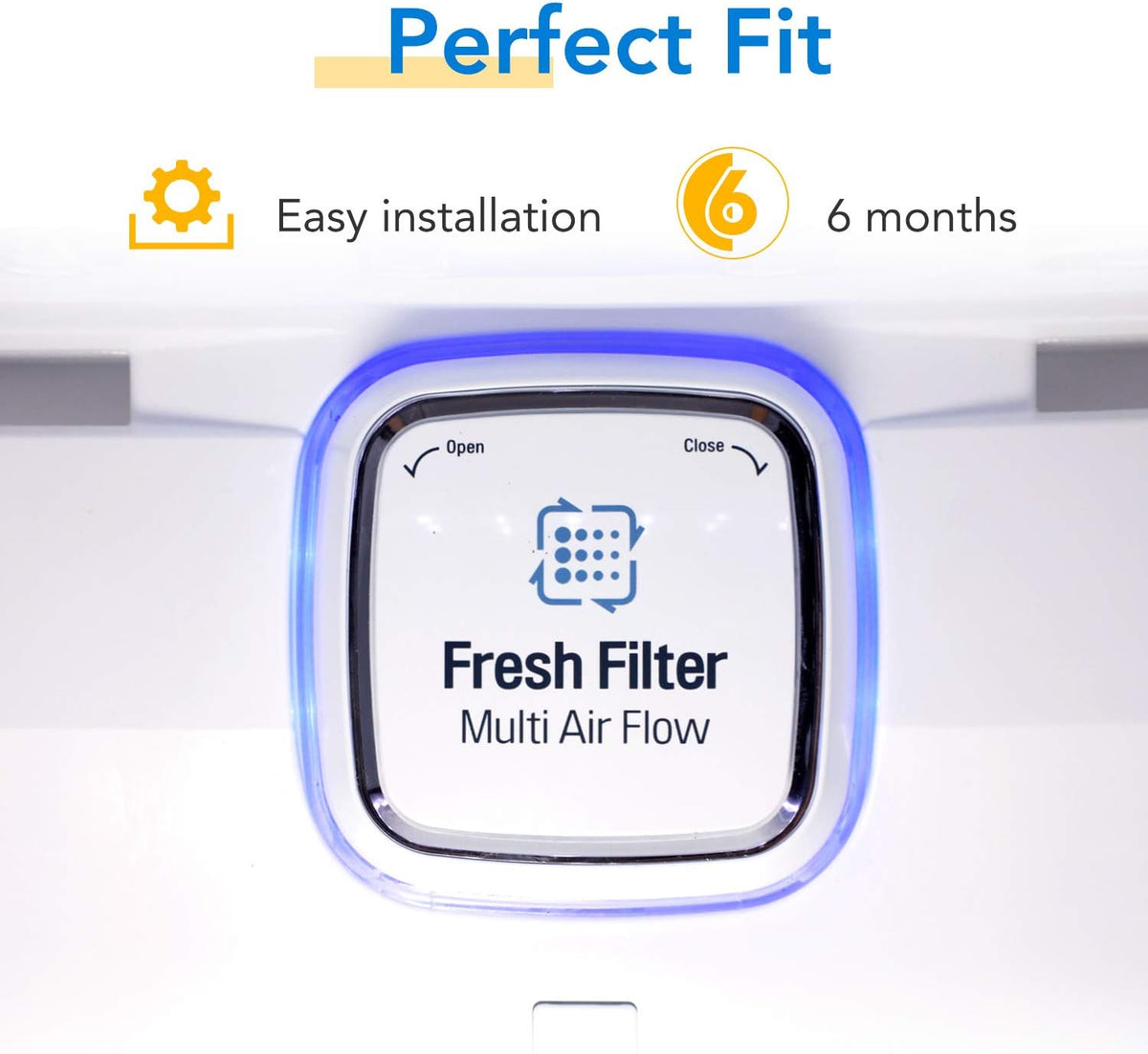 ICEPURE AF004 Refrigerator Air Filter Replacement for LG LT120F, Kenmore Elite 469918, ADQ73214402