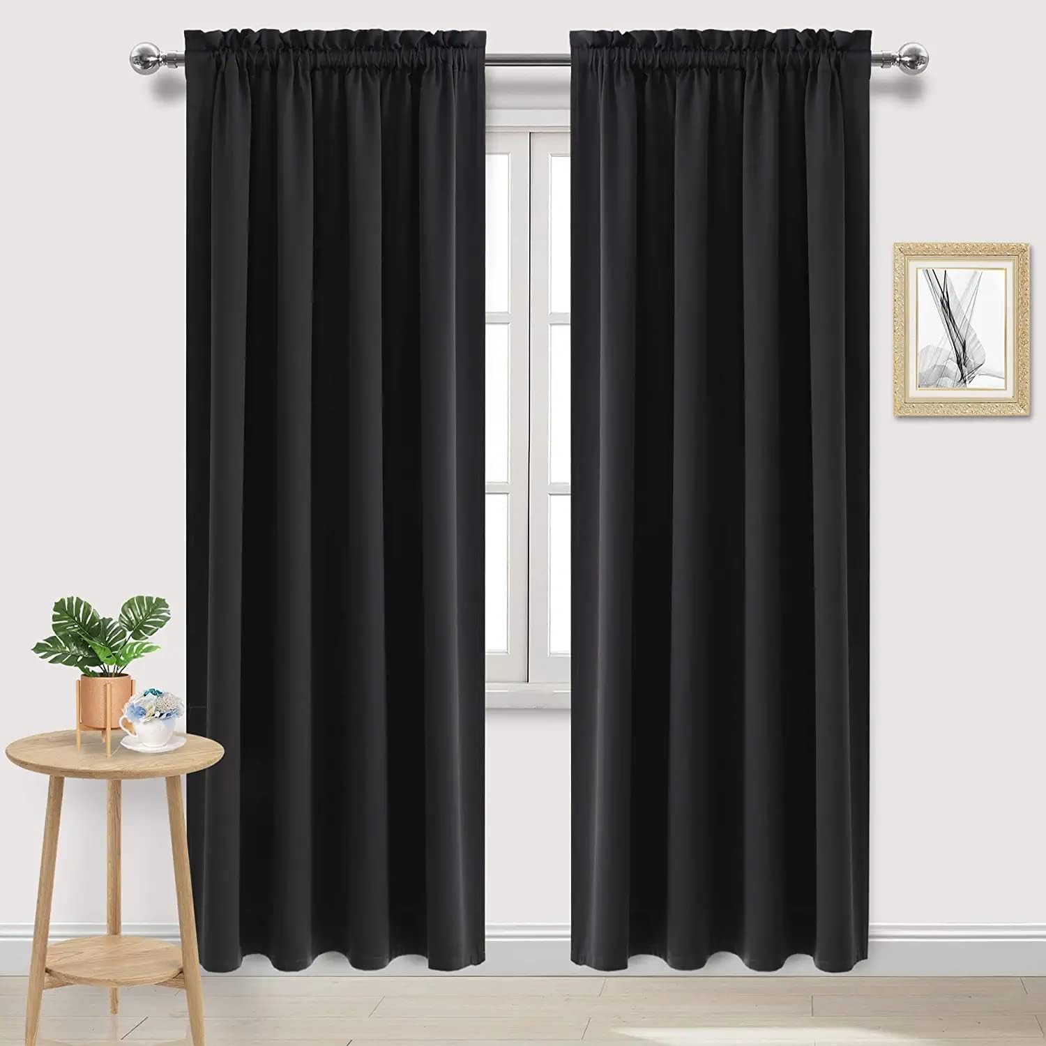 DWCN Blackout Curtains for Living Room Thermal Insulated, Energy Saving & Noise Reducing Bedroom