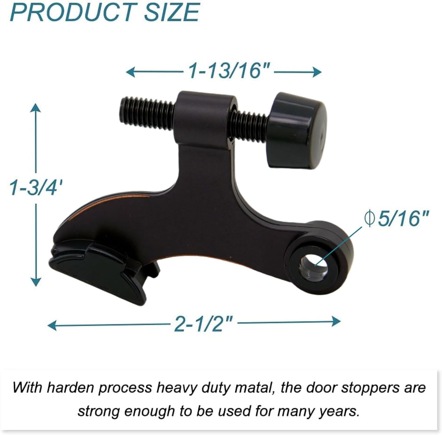 8 Pack Hinge Pin Oil Rubbed Bronze Door Stopper, Adjustable Heavy Duty Hinge Pin Door Stop with Oil