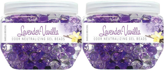 SMELLS BEGONE Odor Eliminator Gel Beads - 12 oz, Pack of 2 - Eliminates Odor in Bathrooms, Cars