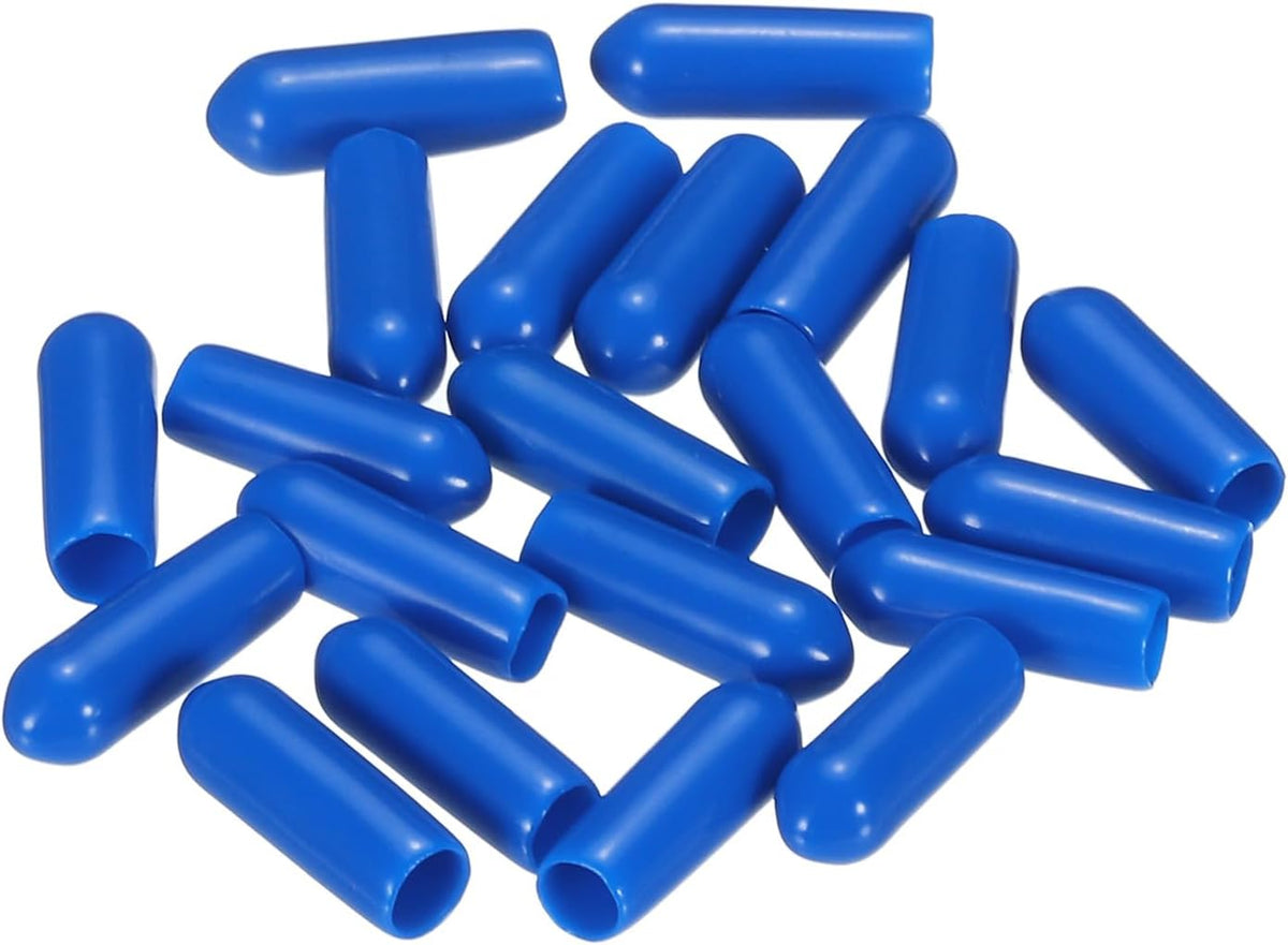 uxcell 20pcs Rubber End Caps 4.5mm ID Vinyl PVC Round Tube Bolt Cap Cover Screw Thread Protectors