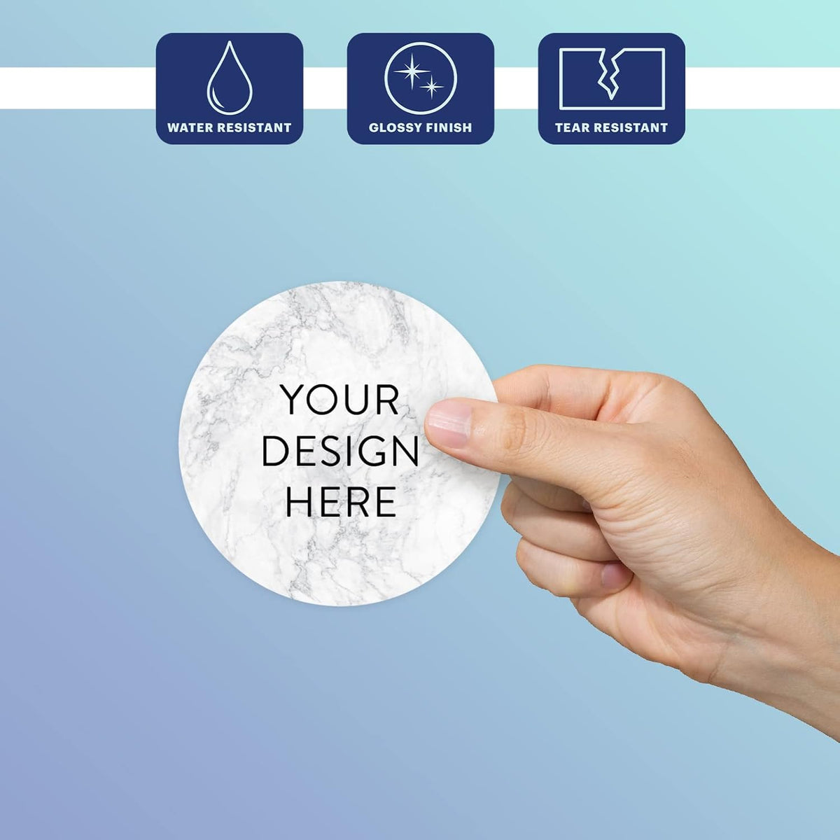 100 Custom Vinyl Stickers - Upload Your own Image, Text, Design, Logo - Personalized Logo Labels