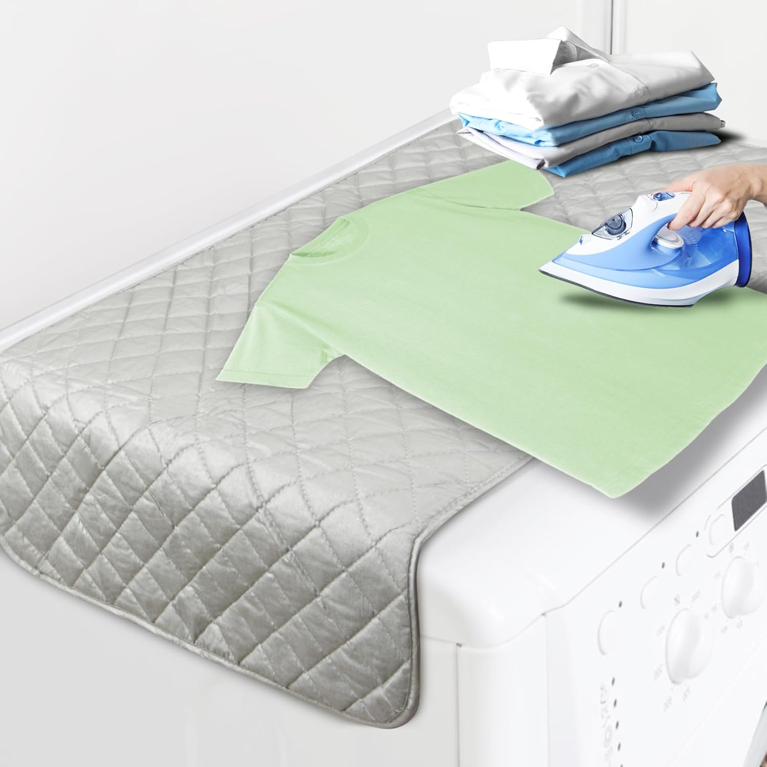 Sukh 1Pcs Magnetic Ironing Mat Blanket - Foldable Ironing Mat Portable Board for Clothes Heat