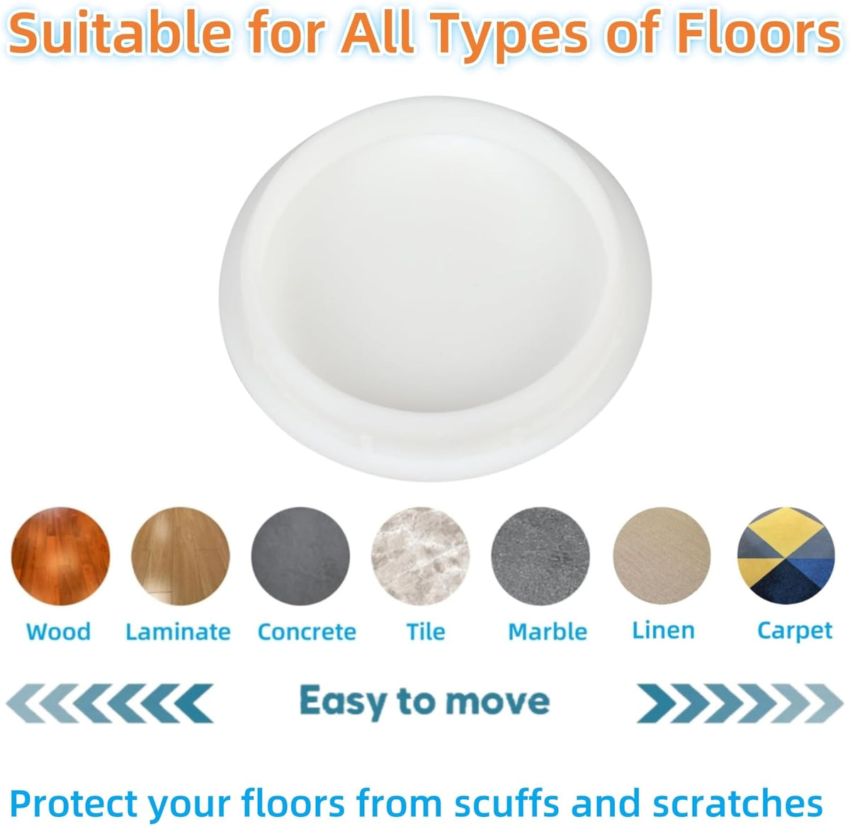 Wrought Iron Patio Furniture Feet Caps - Furnigear 1.33" Round Plastic Outdoor Chair Leg Caps