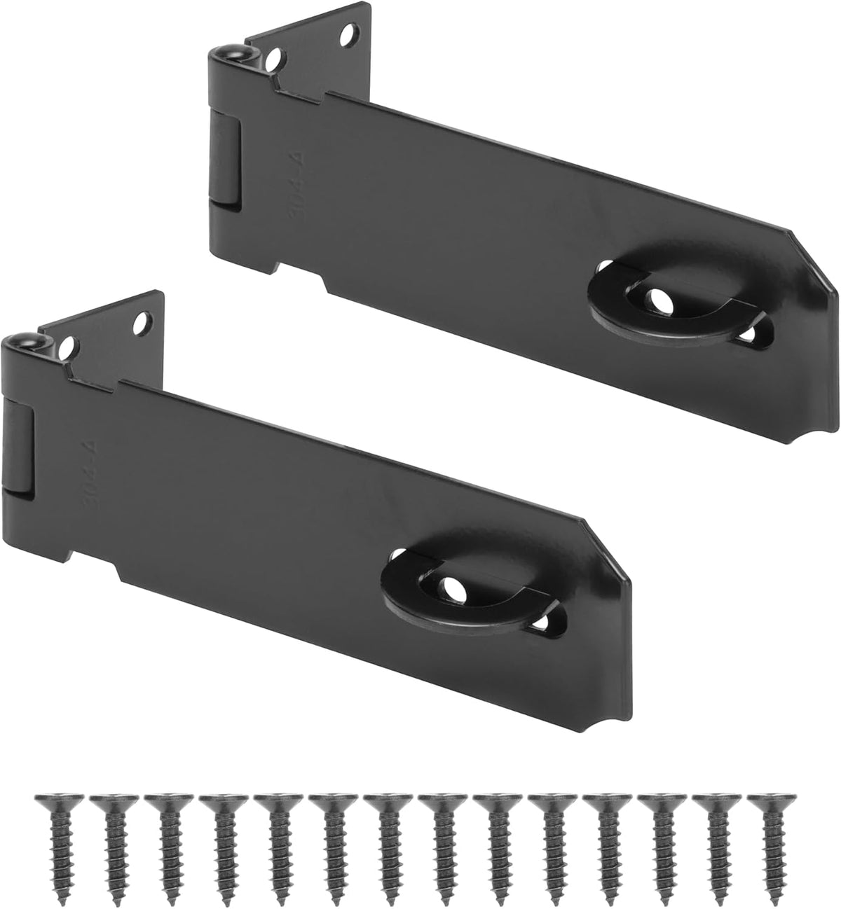 5" Door Padlock Safety Hasp Latch 2 Pcs, Door Hasp Clasp Lock Gate Shed Hasp Latch Lock for Door