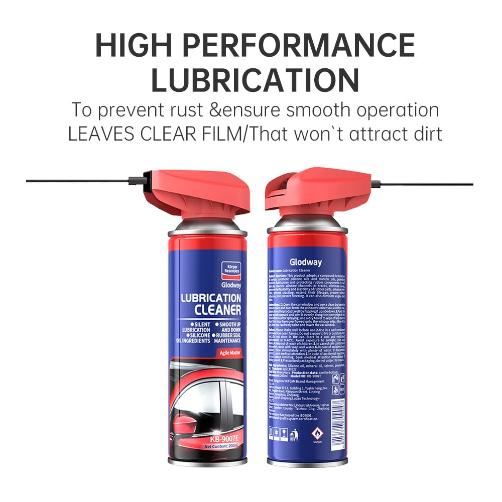 Glodway Specialist Silicone Lubricant Spary,Garage Door Lubricant Oil,with Smart Straw Sprays 2