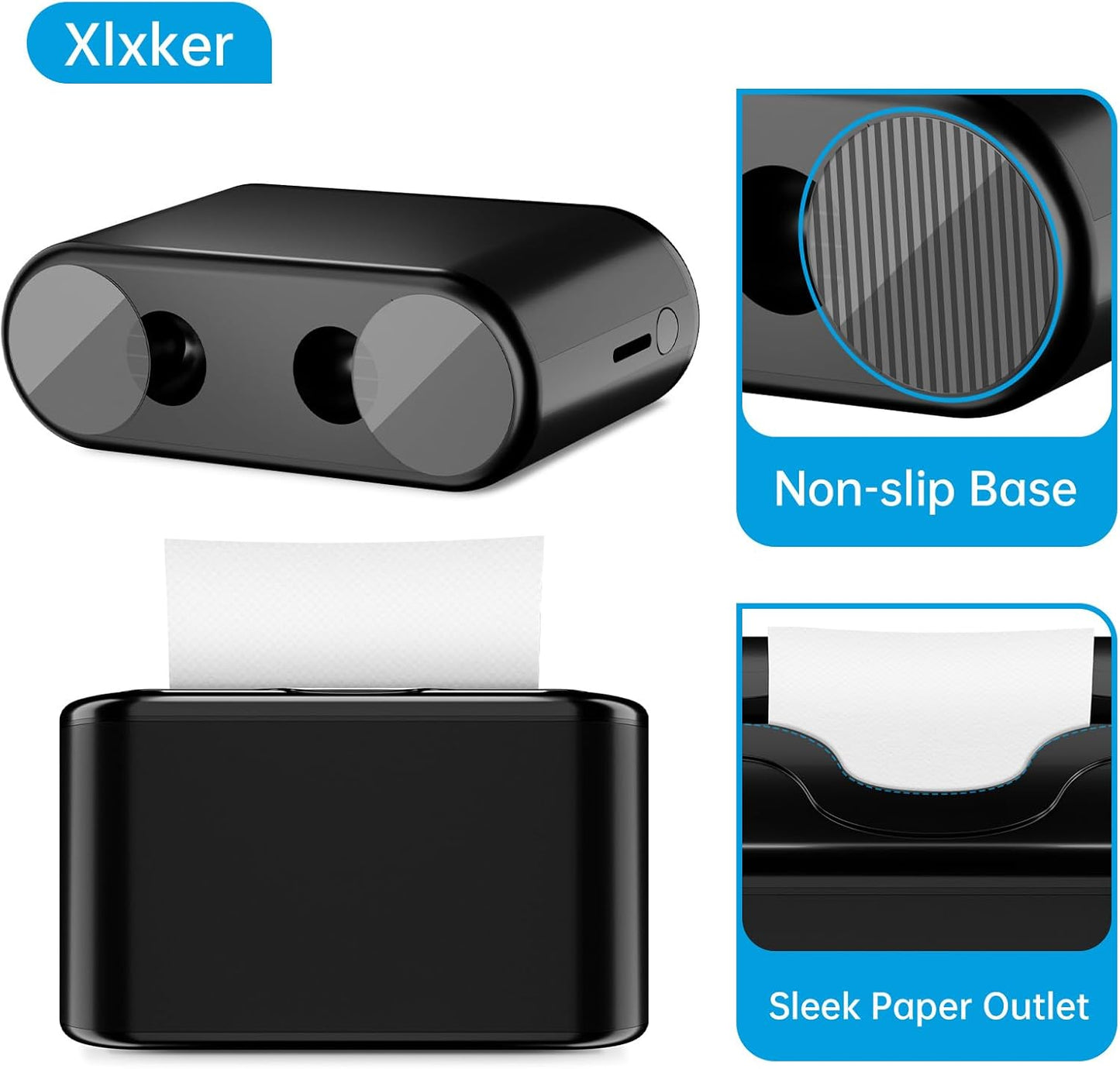 Multifold Paper Towel Dispenser Countertop, Hand Towel Dispenser for Bedroom, Bathroom, Kitchen