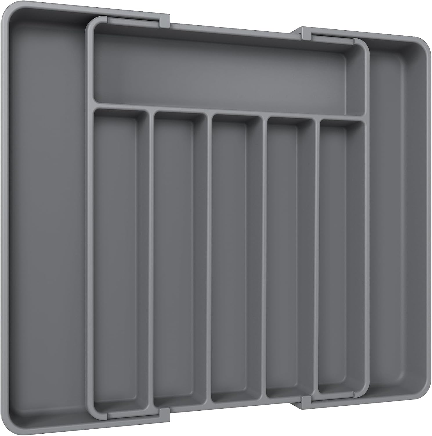 Aujen Silverware Organizer - Expandable Kitchen Drawer Organizer, Adjustable Utensil Organizer