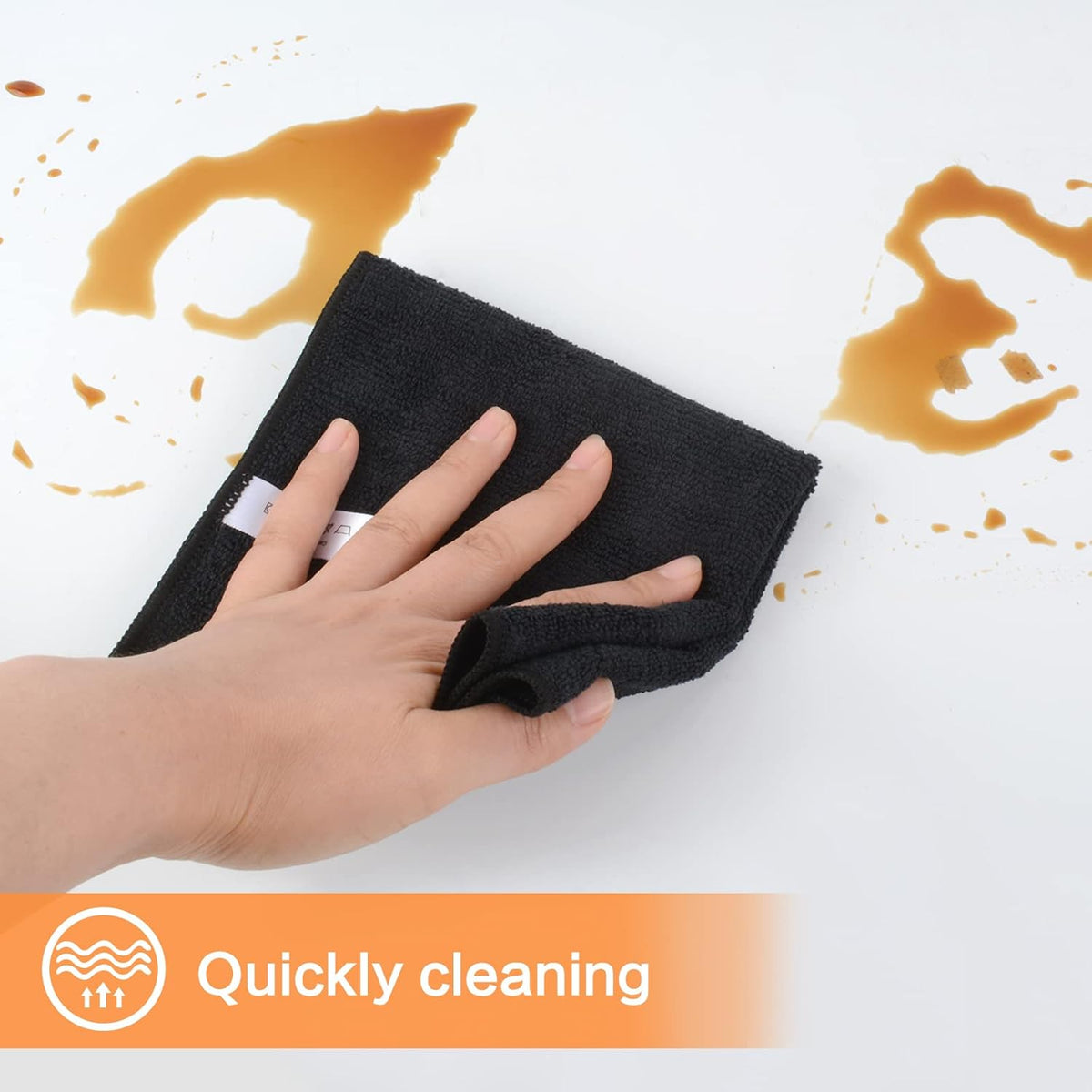 KinHwa Microfiber Dish Cloths for Washing Dishes Ultra Absorbent Dish Rags Fast Drying Kitchen Wash