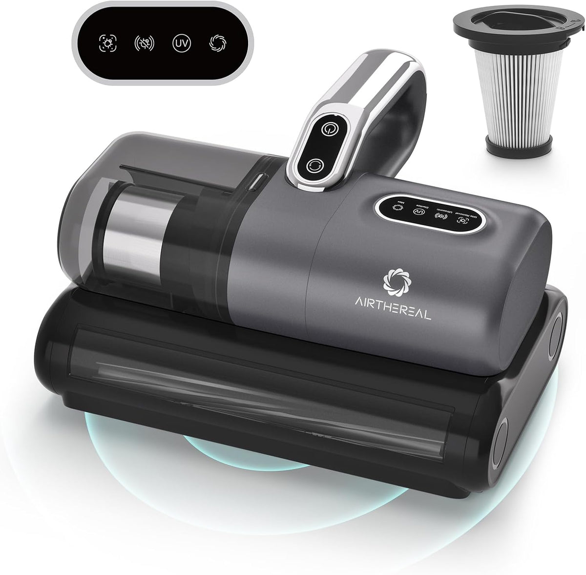 AIRTHEREAL M1 Mattress Vacuum Cleaner, 6 in 1 Bed Vacuum with High-Frequency Vibration - 80,000 RPM