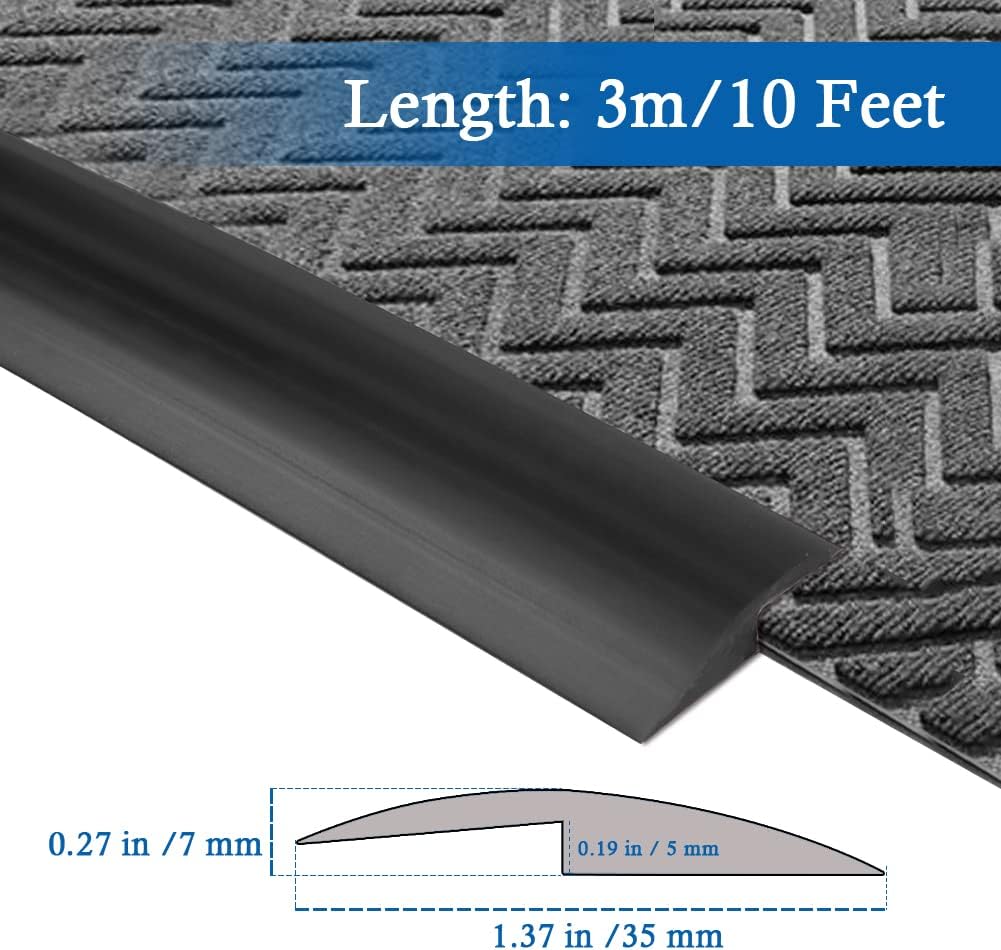 Floor Transition Strip Self Adhesive Carpet & Flooring Transitions Edging Trim Strip PVC Threshold