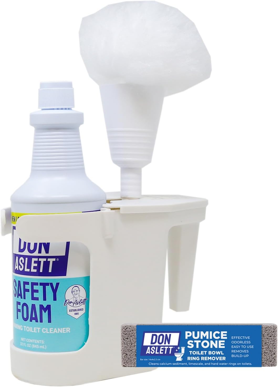 Don Aslett's Complete Toilet Cleaning Set | Includes 32 oz Toilet Cleaner, Convenient Cleaning