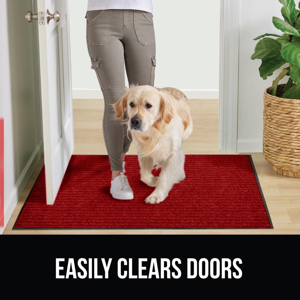 GORILLA GRIP Traffic Guard Door Mat, 72x48, Heavy Duty Welcome Mats, Commercial Office Space