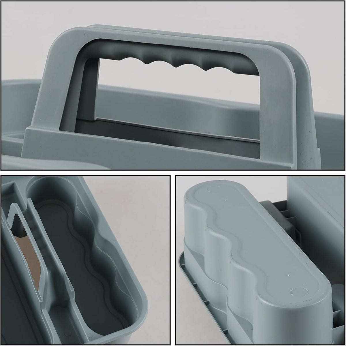 Zopnny Multiuse Caddy Organizer with Handle, Plastic Shower Caddy Basket, Divided Storage Tote