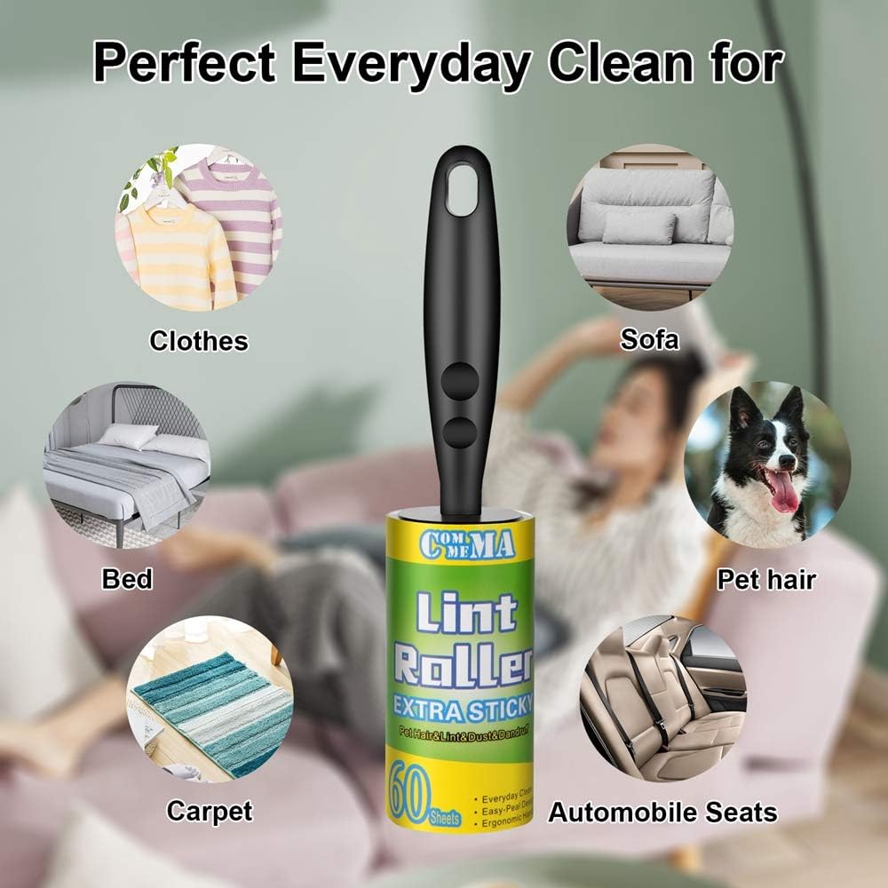 Lint Rollers for Pet Hair Extra Sticky, Pet Hair Remover Set Brush for Dog & Cat Hair Removal