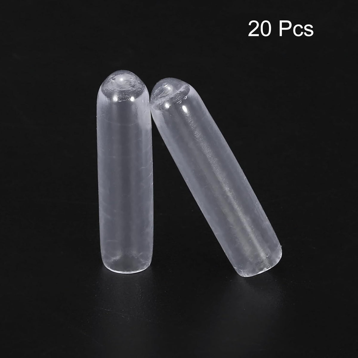 uxcell 20pcs Rubber End Caps 3mm(1/8") ID Vinyl PVC Round Tube Bolt Cap Cover Screw Thread