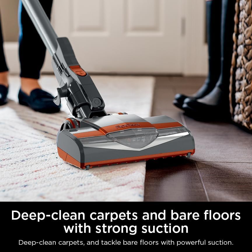 Shark HV302 Rocket Pet Corded Stick Vacuum, Lightweight with Swivel Steering for Carpets & Hard