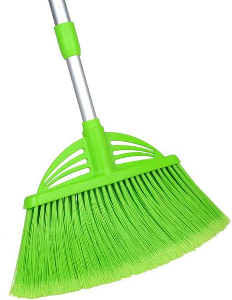 Three-Section Telescopic Aluminum Alloy Rod Long-Handled Broom for Housekeeping Garden Camping