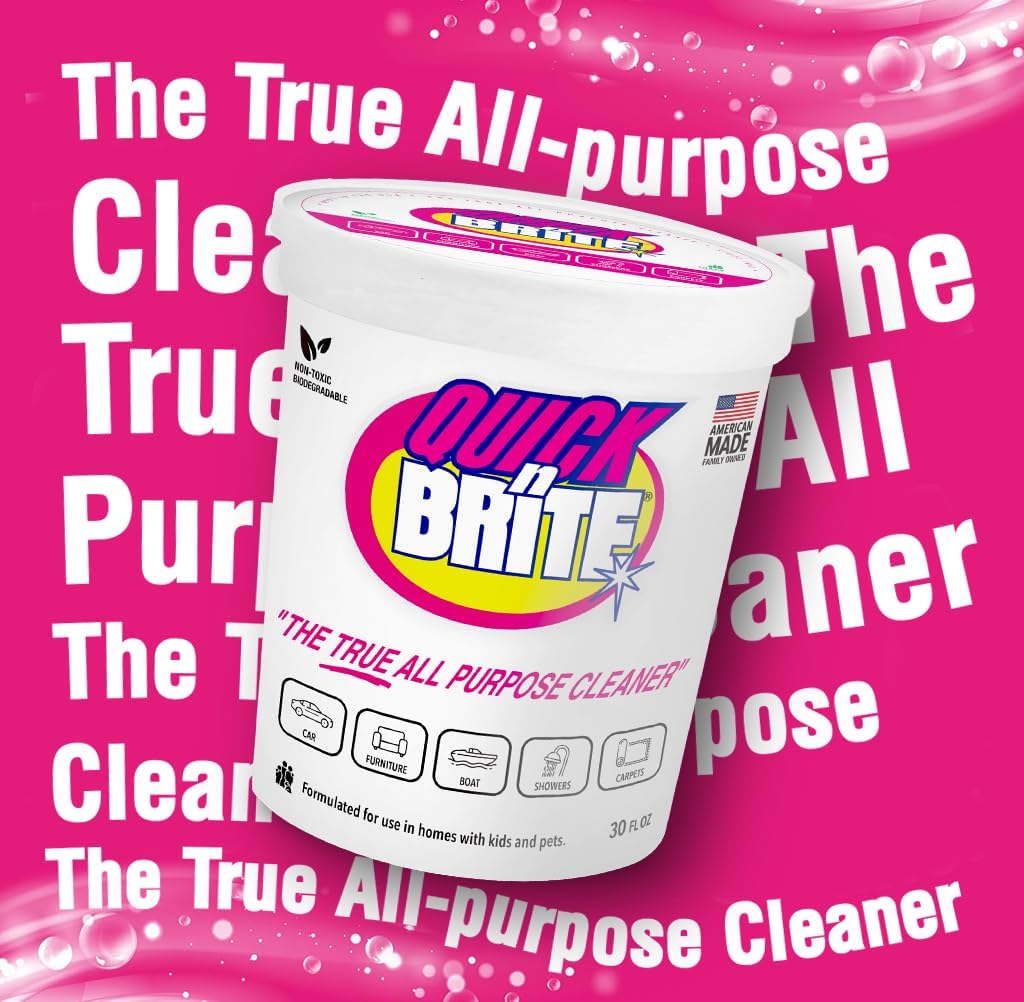Quick 'n Brite All Purpose Cleaning Paste – Kid & Pet Safe, Powerful Multi-Surface Cleaner for