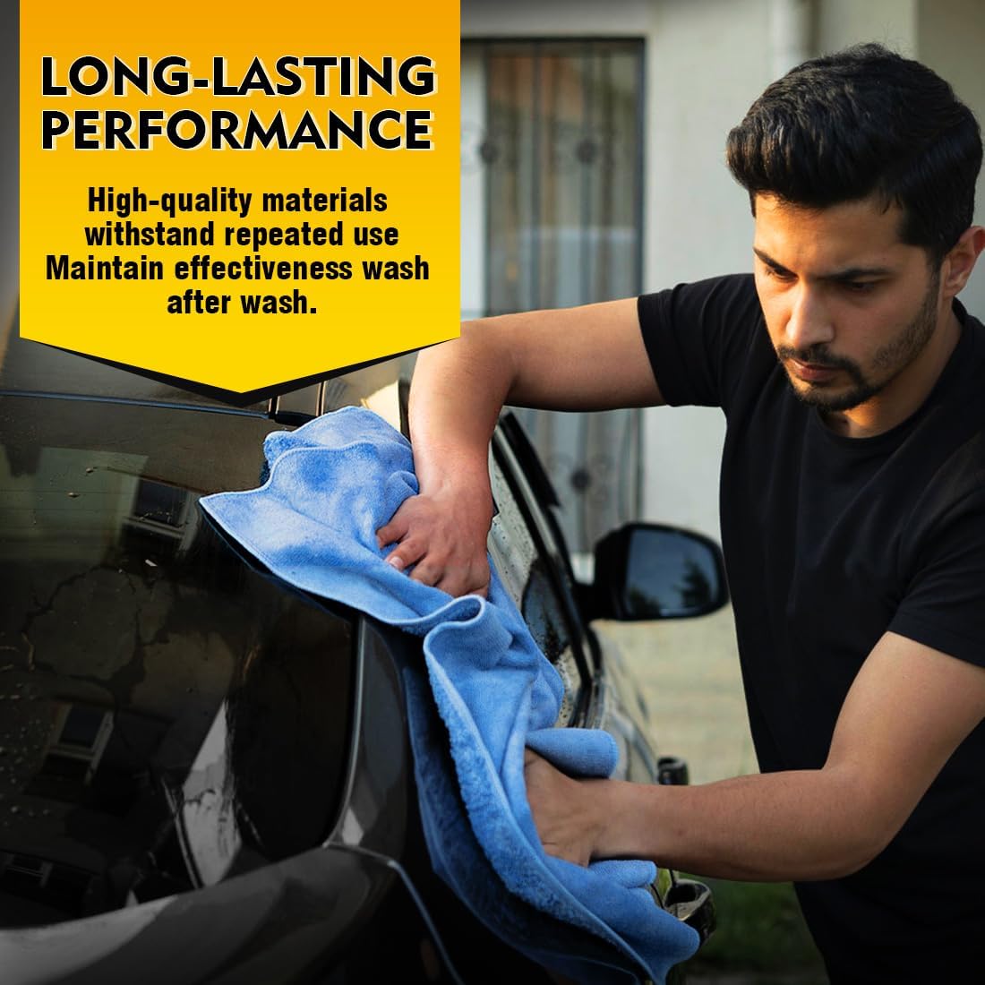 HOMEXCEL Car Drying Towels, 2 Pack Professional Microfiber Towels for Cars, Scratch-Free, Highly