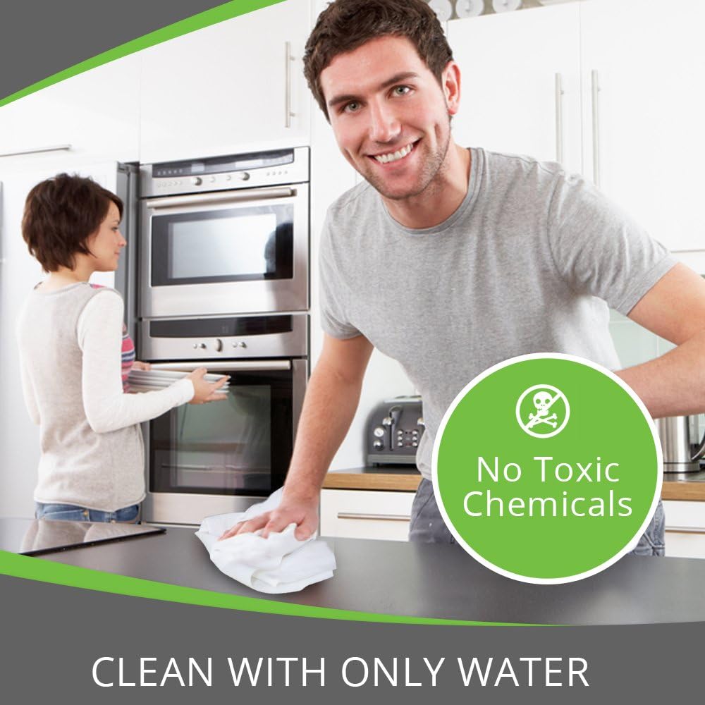 Microfiber Magic Streak Free Cleaning Cloth 10 Pack Clean Any Surface with Just Water Eco Friendly