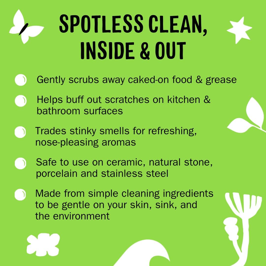 Molly's Suds Sink and All Purpose SCRUB | Gently Removes Stains, Scrubs Away Grease & Gime, Buffs