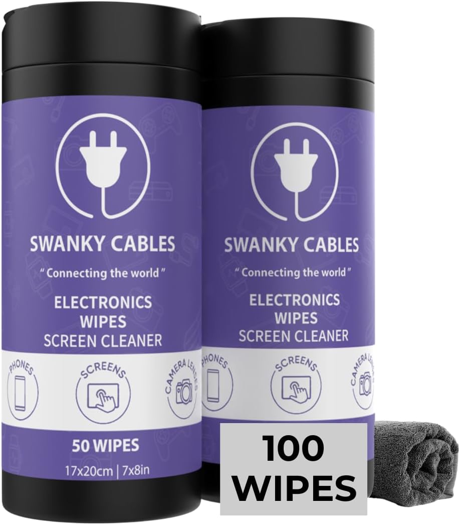 Screen Cleaner Wipes: Electronic Wipes for Screens - Computer Screen Wipes for Lens, Phone, Tv
