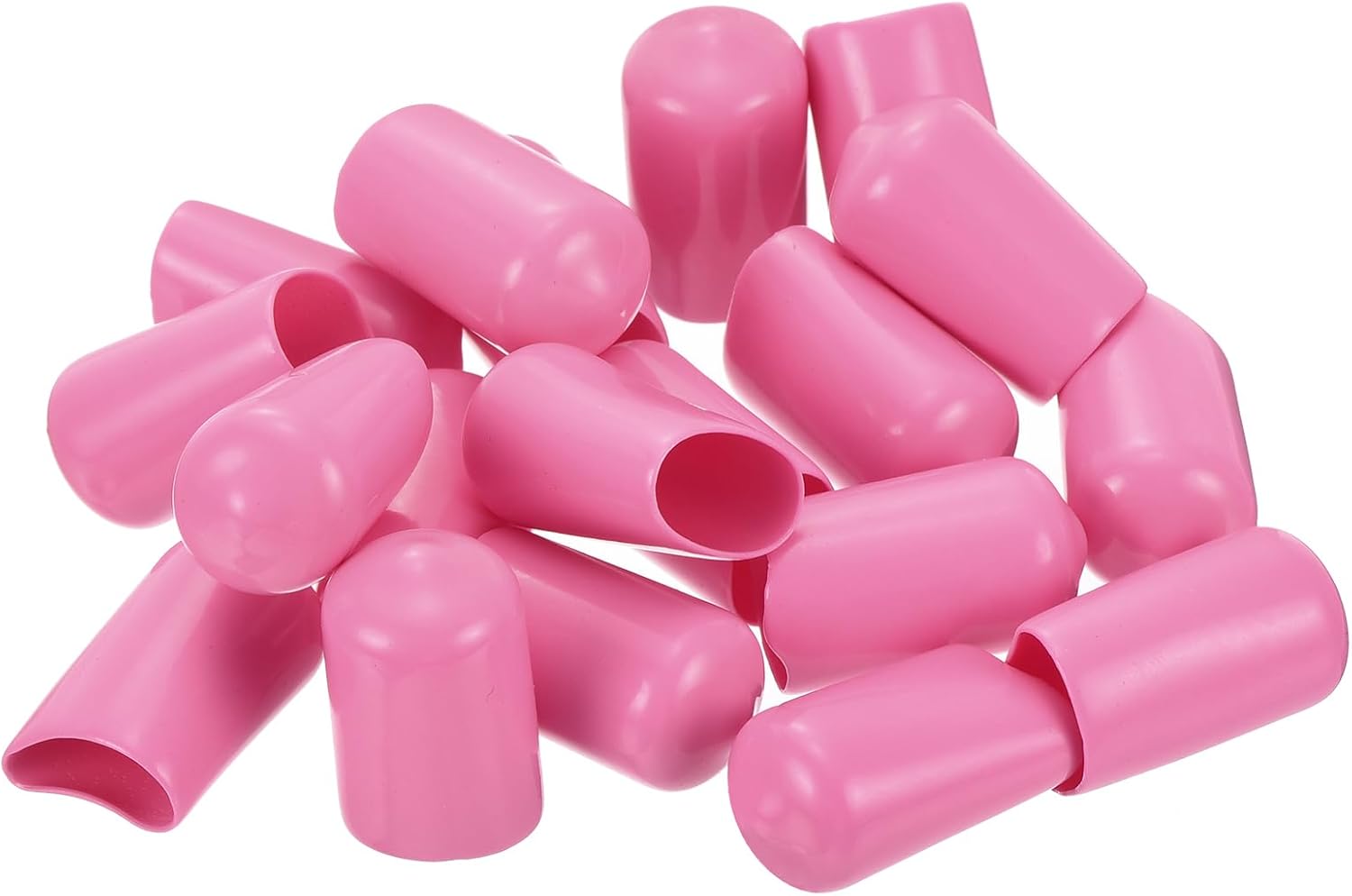 uxcell 20pcs Rubber End Caps 12mm(1/2 inch) ID Vinyl PVC Round Tube Bolt Cap Cover Screw Thread