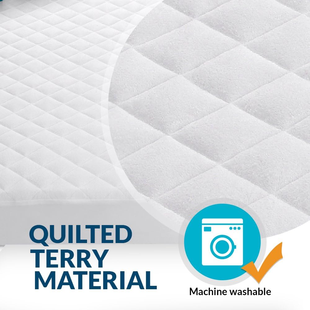 Mini Crib Mattress Protector 100% Waterproof, Noiseless – Viscose Made from Quilted Ultra Soft